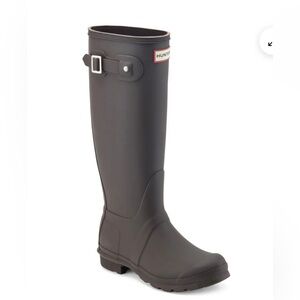 Hunter Original Tall Rain Boots Size 9 Dark Brown Hot Fudge Brand New!!